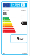 Czechtherm SAM BIO 9 kW - energetický štítok