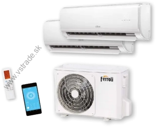 FERROLI GIADA M 18-2  Dual Split  - 2x2,6 kW, 2x9000 BTU